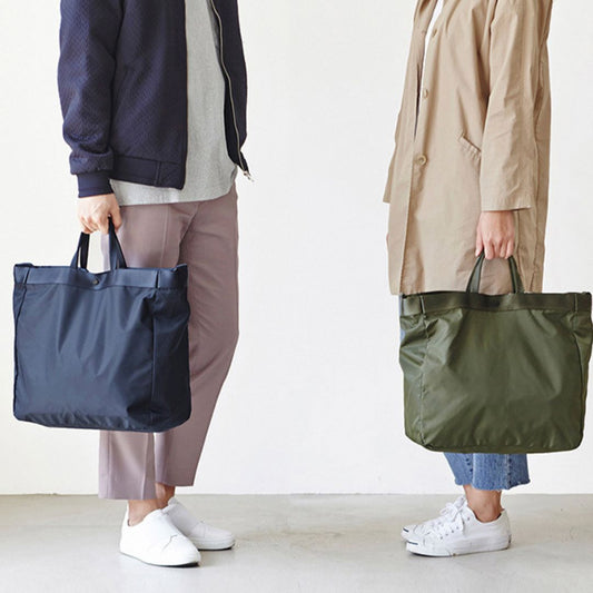 Solid Color Single-Shoulder Tote Bag