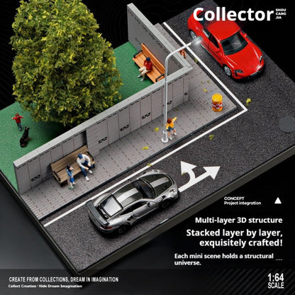 1:64 街路囲いの照明シーン
