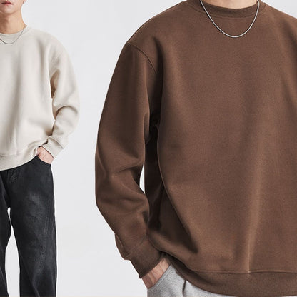 Solid Crewneck Airy Sweatshirt