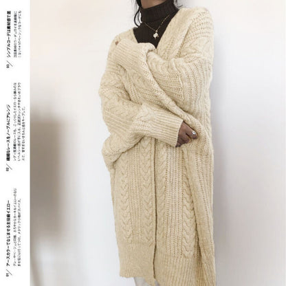 Japanese-Inspired Oversized Knit Cardigan