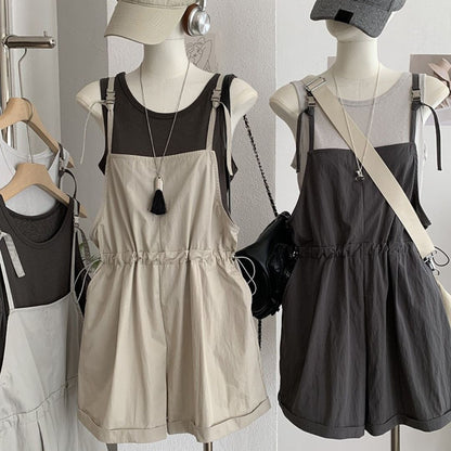 Vest + Camisole Jumpsuit Two Piece Set
