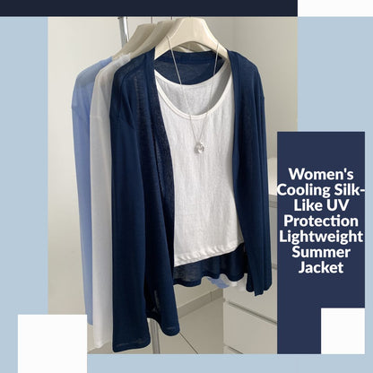 Women's Cooling Silk-Like UV Protection Lightweight Summer Jacket