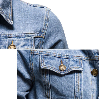 Men's slim-fit denim jacket