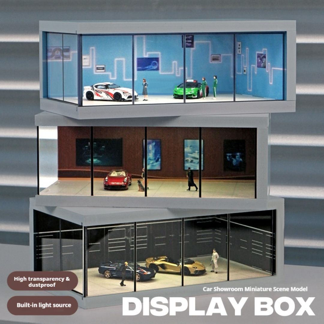 1:64 カーショールーム照明シーンボックス