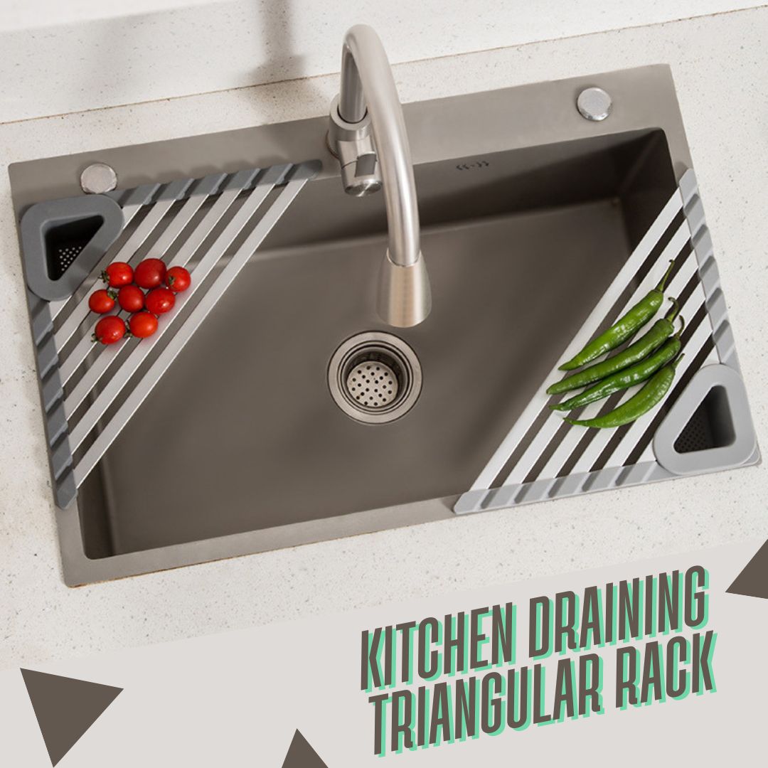 Kitchen Draining Triangular Rack