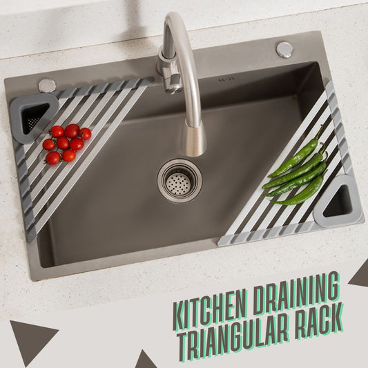 Kitchen Draining Triangular Rack
