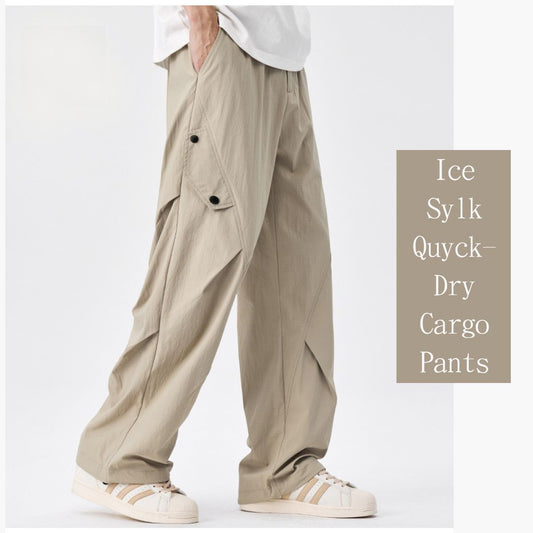 Ice Silk Quick-Dry Cargo Pants