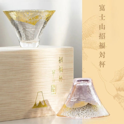 Mount Fuji Blessing Pair Cups