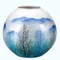 Kutani Silver Decor Tree Grove Vase