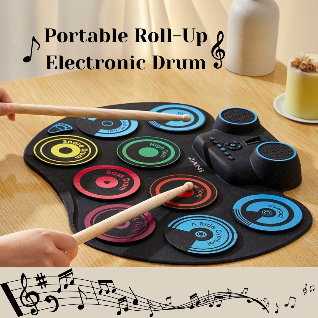 Portable Roll-Up Electronic Drum