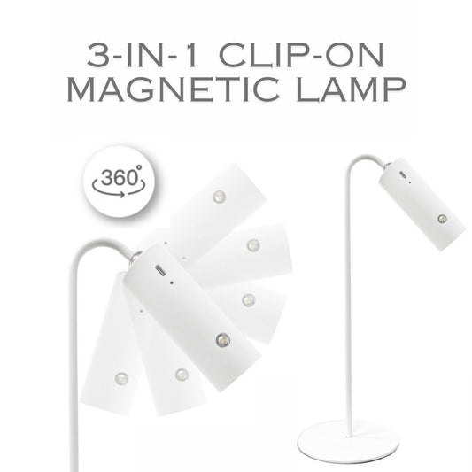 3-in-1 Clip-On Magnetic Lamp