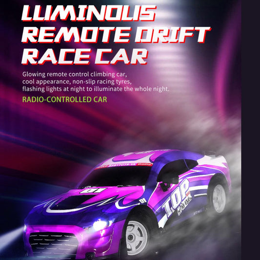 1:18 Scale 4WD High-Speed RC Drift Car with LED Lights