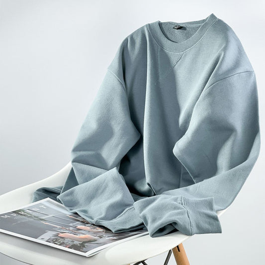 340g Solid Color Loose Sweatshirt