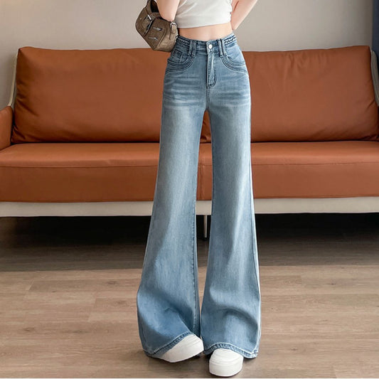 High Waist Loose Stretch Flare Pants
