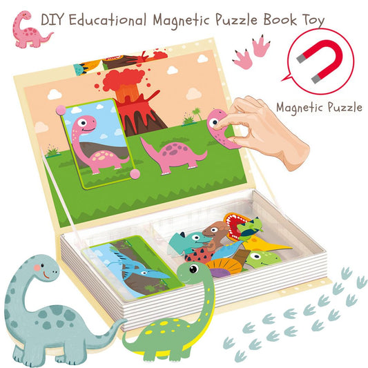 DIY Educational Magnetic Puzzle Book Toy