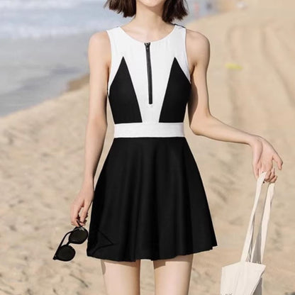 Simple One Piece Swimsuit