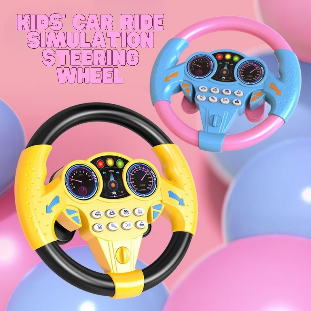 Kids' Car Ride Simulation Steering Wheel