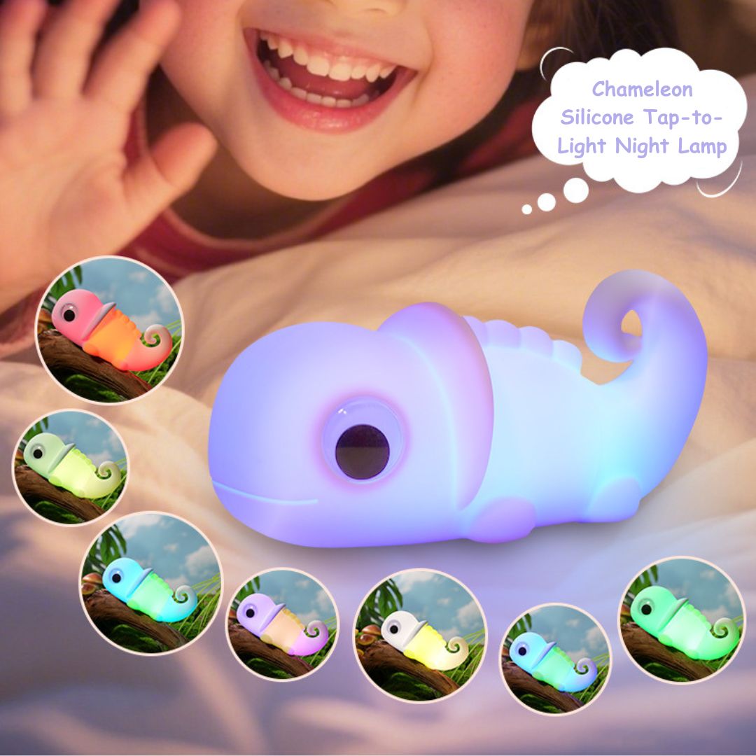 Chameleon Silicone Tap-to-Light Night Lamp