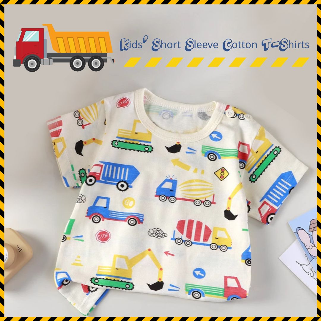 キッズ半袖コットンTシャツ（2枚以上）  