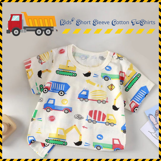Kids' Short Sleeve Cotton T-Shirts (Min. 2 pcs)