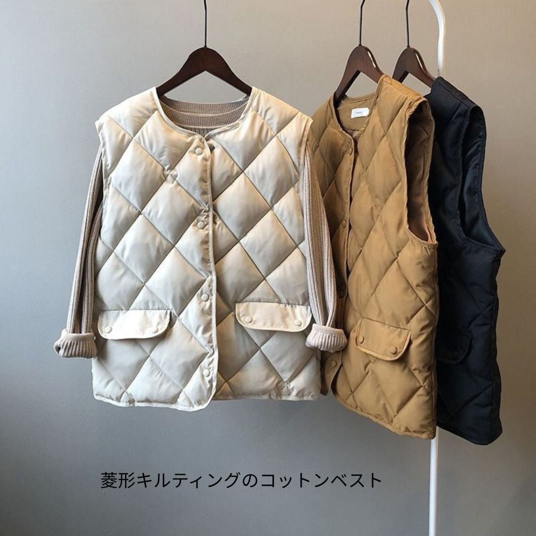 Cotton Diamond-Check Versatile Tank Top