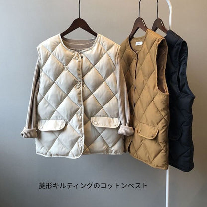 Cotton Diamond-Check Versatile Tank Top