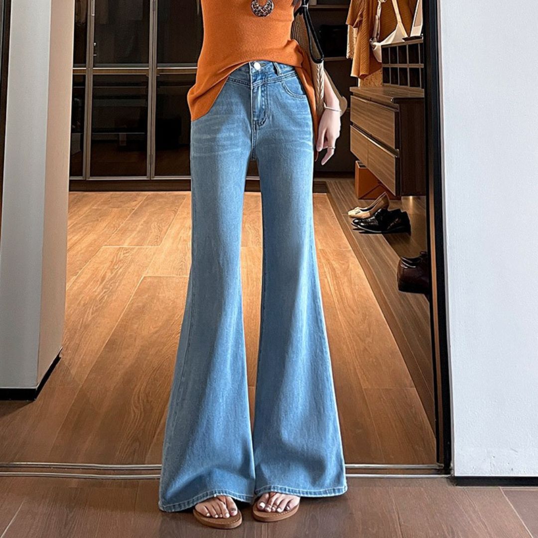 High Waist Slimming Loose Flare Pants