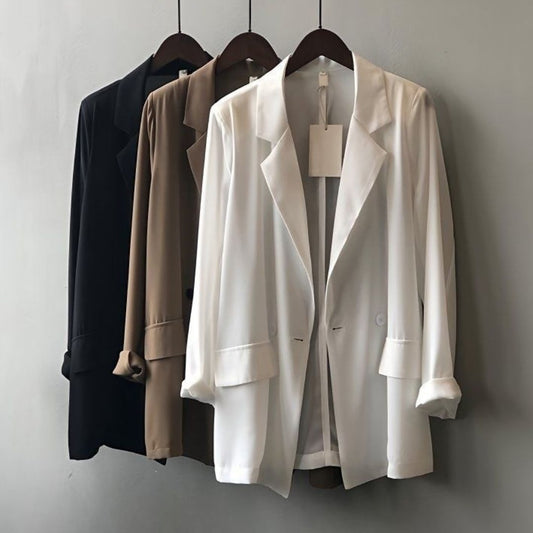 Lightweight Chiffon Blazer