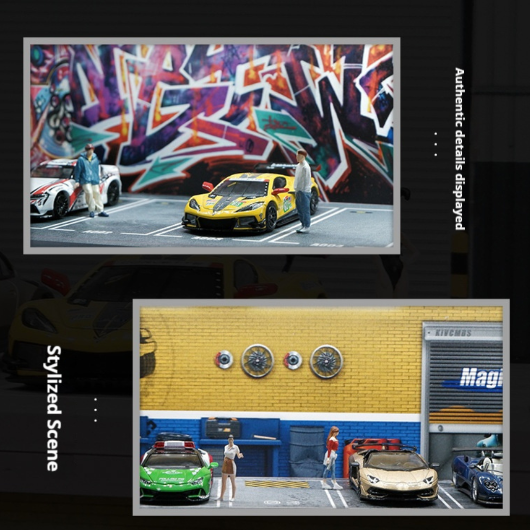 1:64 Parking Lot Lighting Scene Box