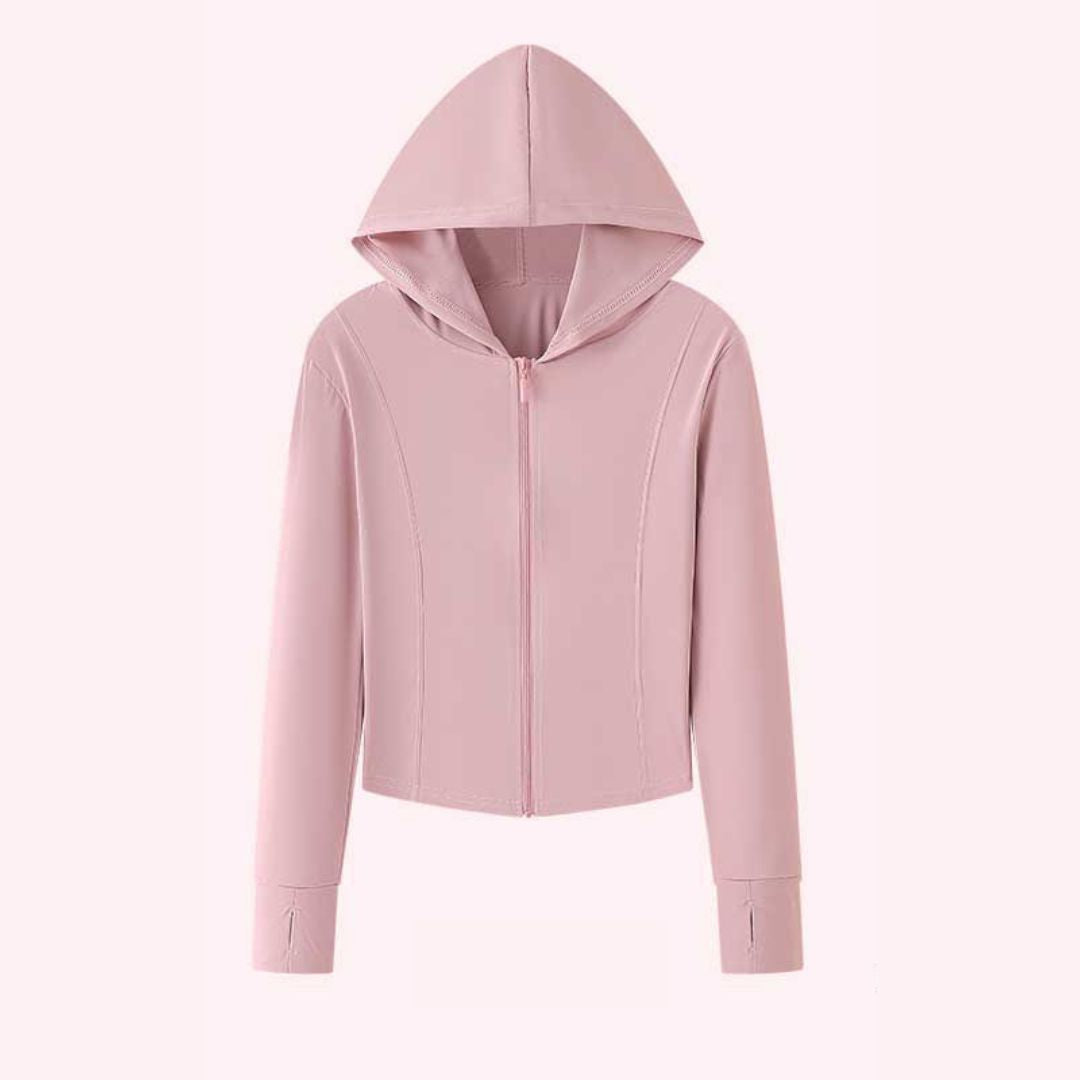 Sun-protective slim-fit sports jacket
