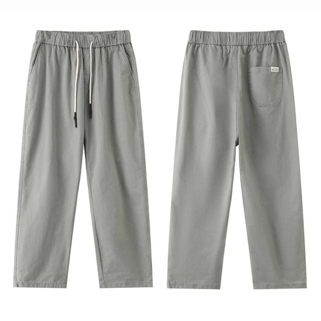 Thin Loose Tapered Cropped Pants