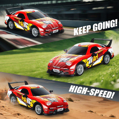 1:18 Scale 4WD High-Speed RC Drift Car with LED Lights