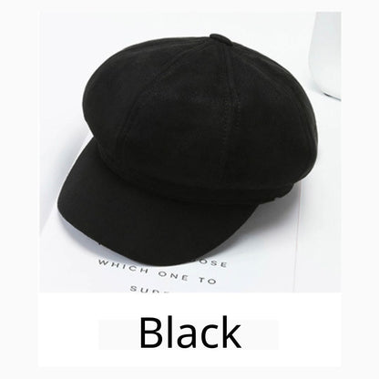 新款秋冬八角帽