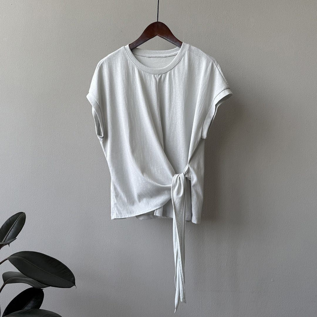 レディース 半袖Tシャツ（ウエストタイ付き） 