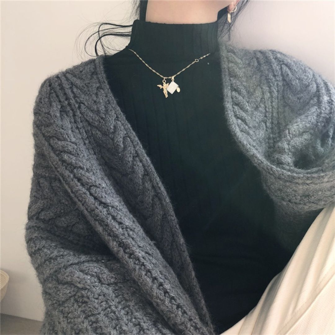 Japanese-Inspired Oversized Knit Cardigan