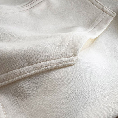 Solid Color Cotton Hooded Zip-Up Jacket