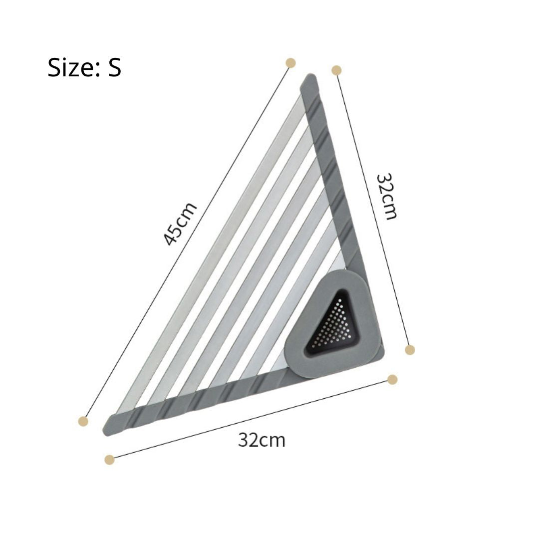 Kitchen Draining Triangular Rack