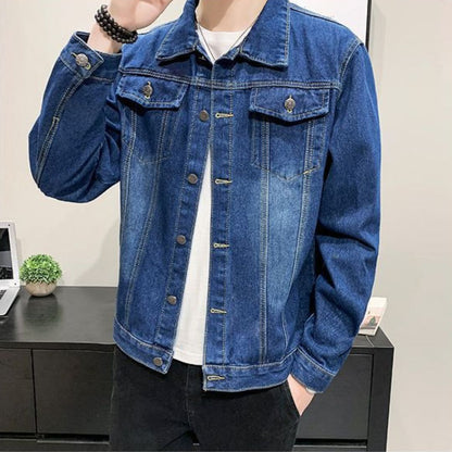 Men's slim-fit denim jacket