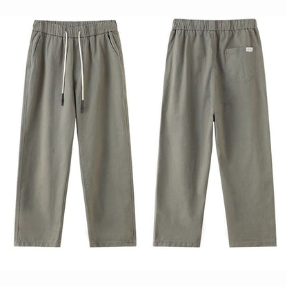 Thin Loose Tapered Cropped Pants