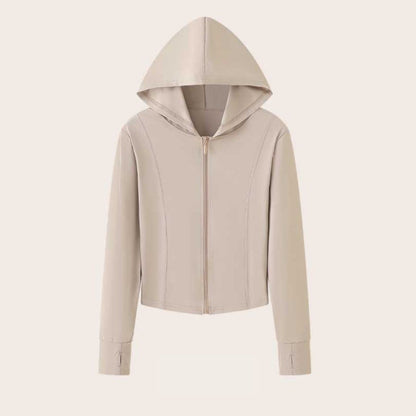 Sun-protective slim-fit sports jacket