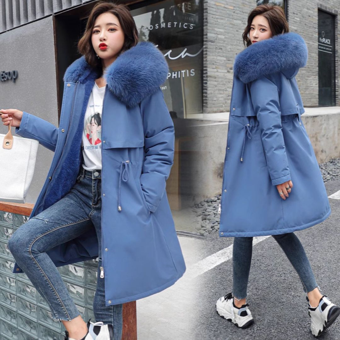Fur Collar Fleece Lined Jacket