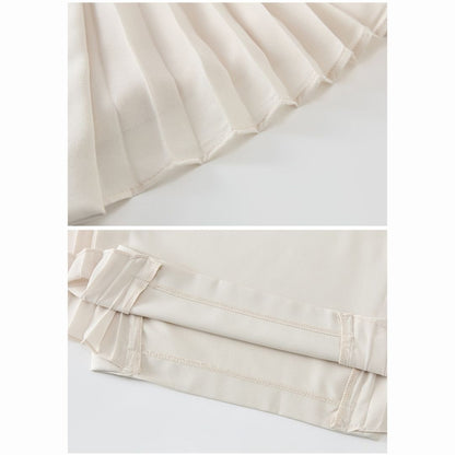 Chiffon Panel Blazer Skirt