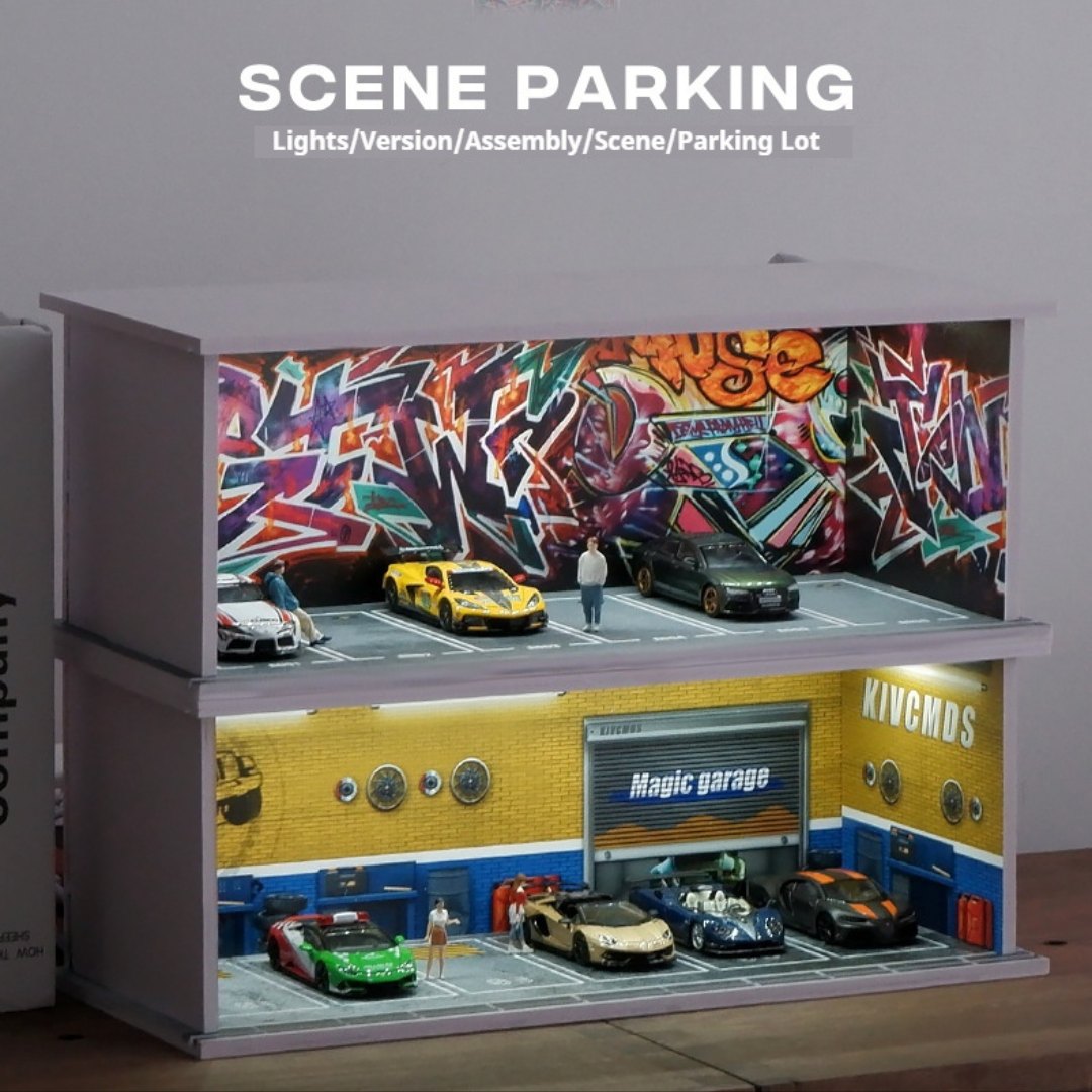 1:64 Parking Lot Lighting Scene Box