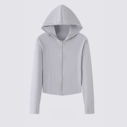 Sun-protective slim-fit sports jacket