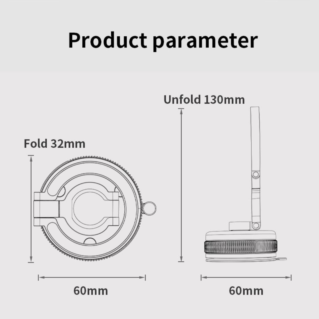 D1X Vacuum Folding Magnetic Phone Holder