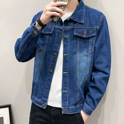 Men's slim-fit denim jacket