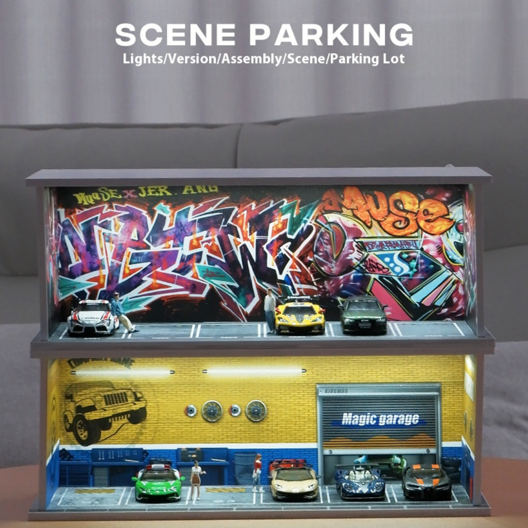 1:64 Parking Lot Lighting Scene Box