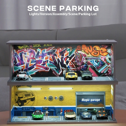 1:64 Parking Lot Lighting Scene Box
