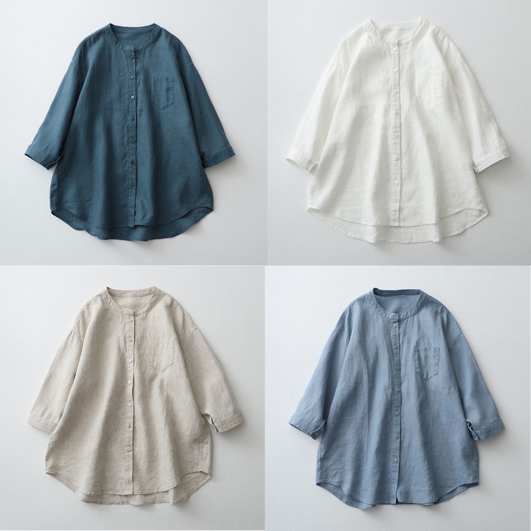 Summer Japanese Cotton and Linen Tops