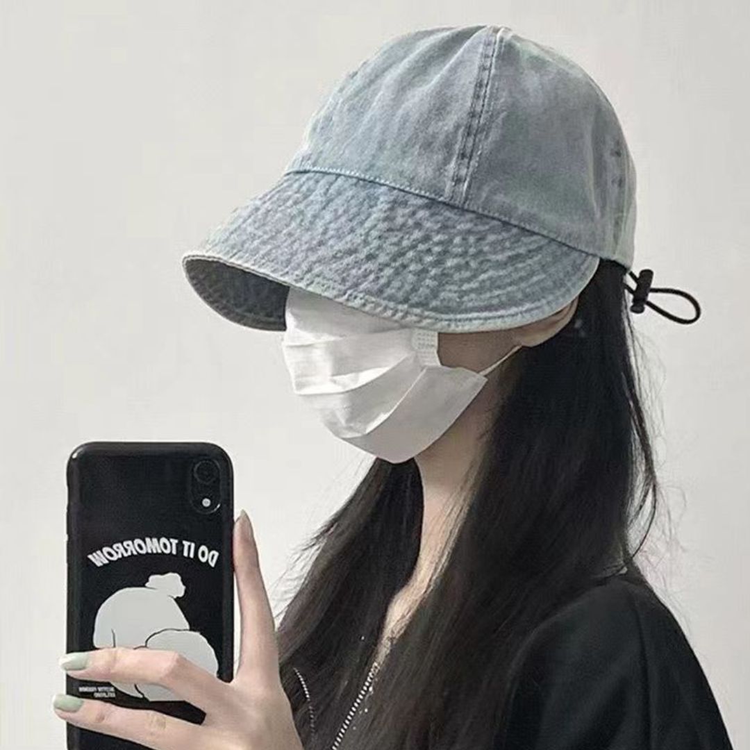 復古水洗牛仔帽
